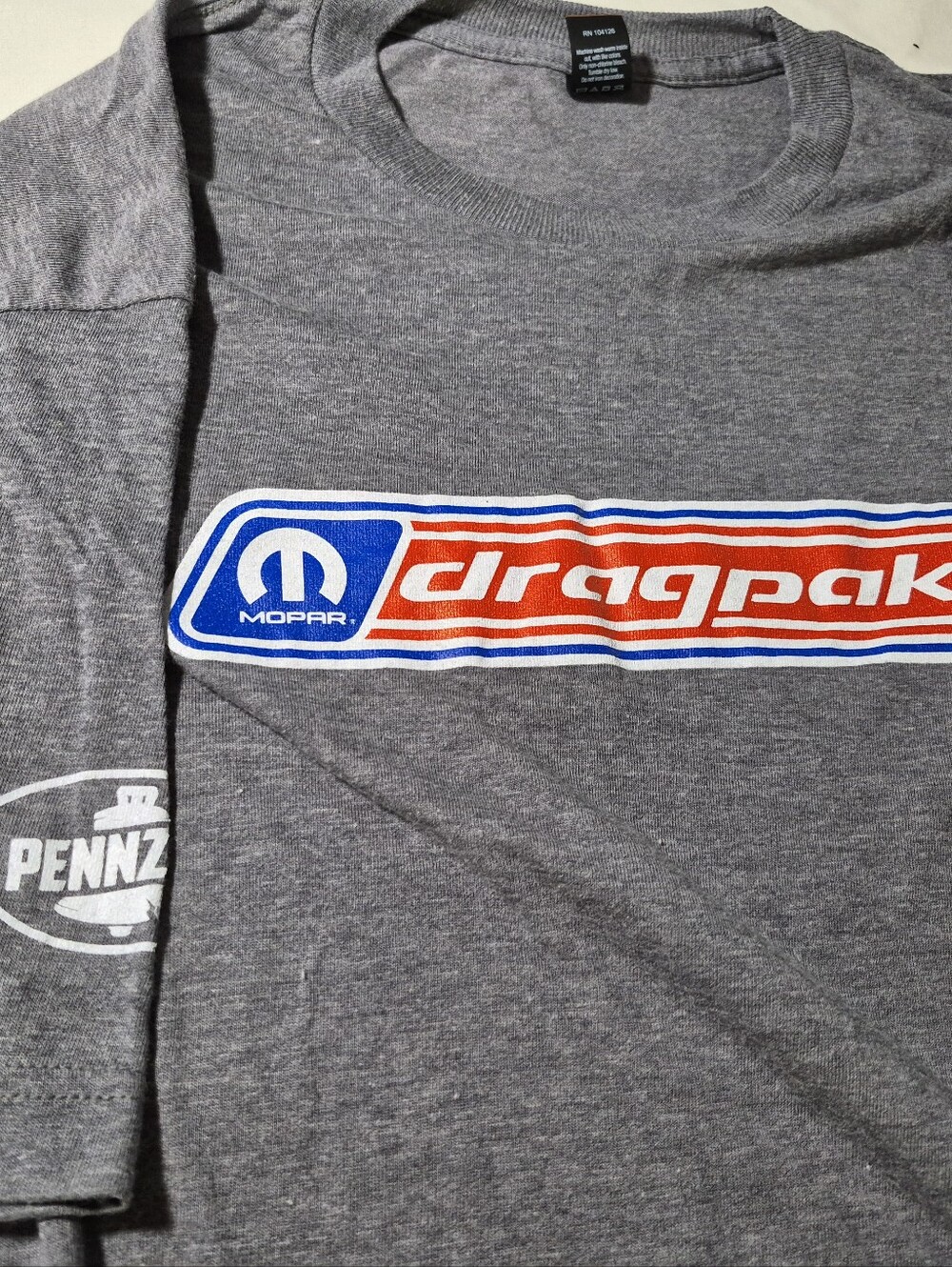 Mopar Dragpak Gray Tee Mens XL
